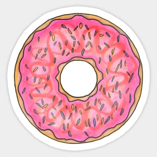 Pink donut Sticker